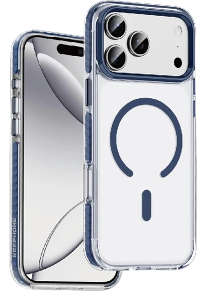 Keephone Apple iPhone 18 Pro Max Shockstar Magsafe Kapak |Light Blue|